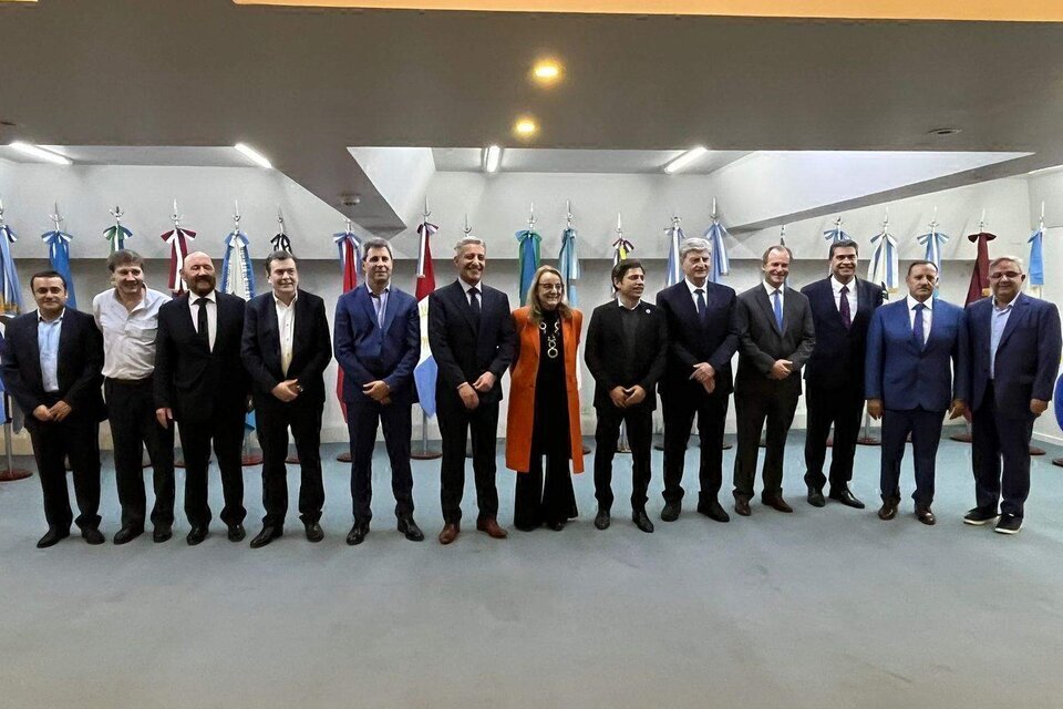 Imagen de una reunión de gobernadores del peronismo en el Consejo Federal de Inversiones, en junio pasado.