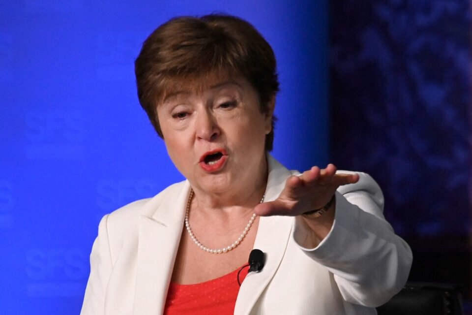 Georgieva hizo hincapie en los "desequilibrios macroeconómicos" del país. (Fuente: AFP)
