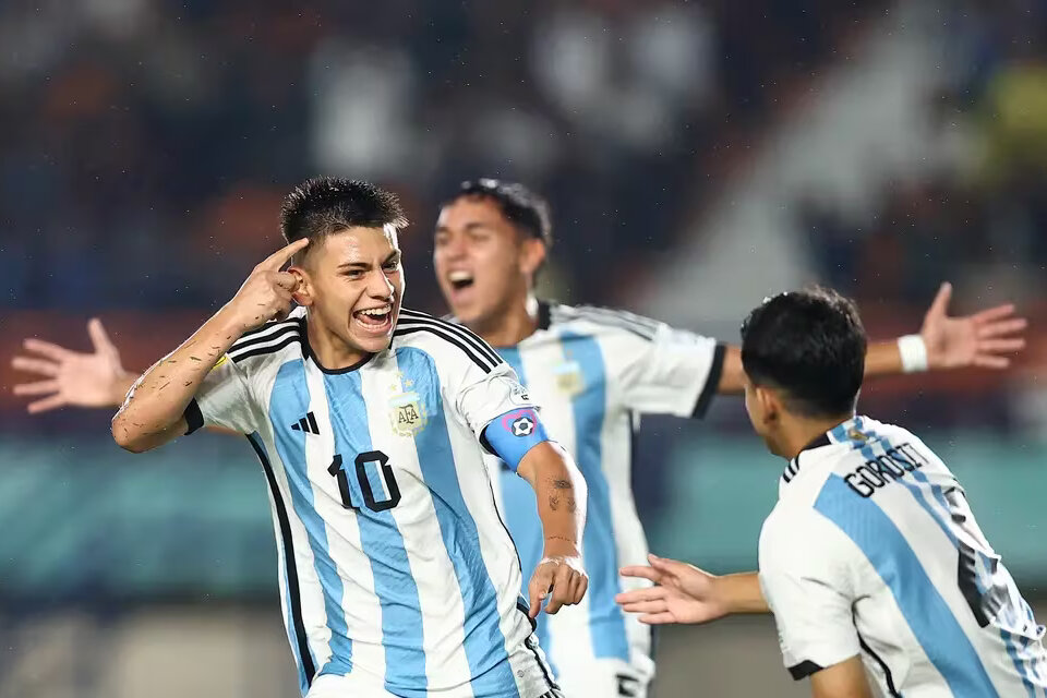 Argentina jugará por el tercer y cuarto puesto del Mundial Sub-17. (Fuente: AFA)