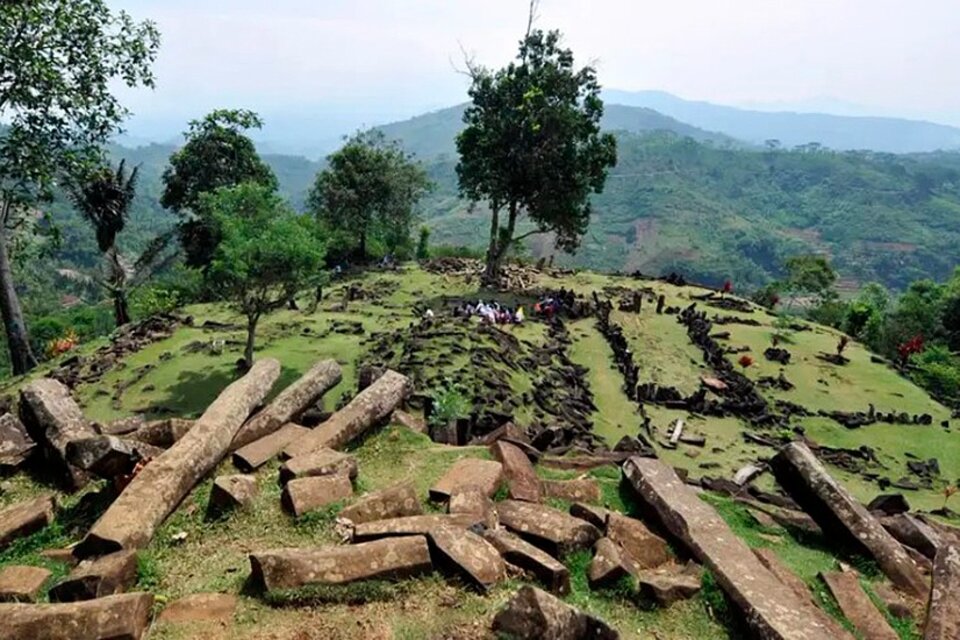 El sitio prehistórico de Gunung Padang en Java Occidental. (Fuente: AFP)