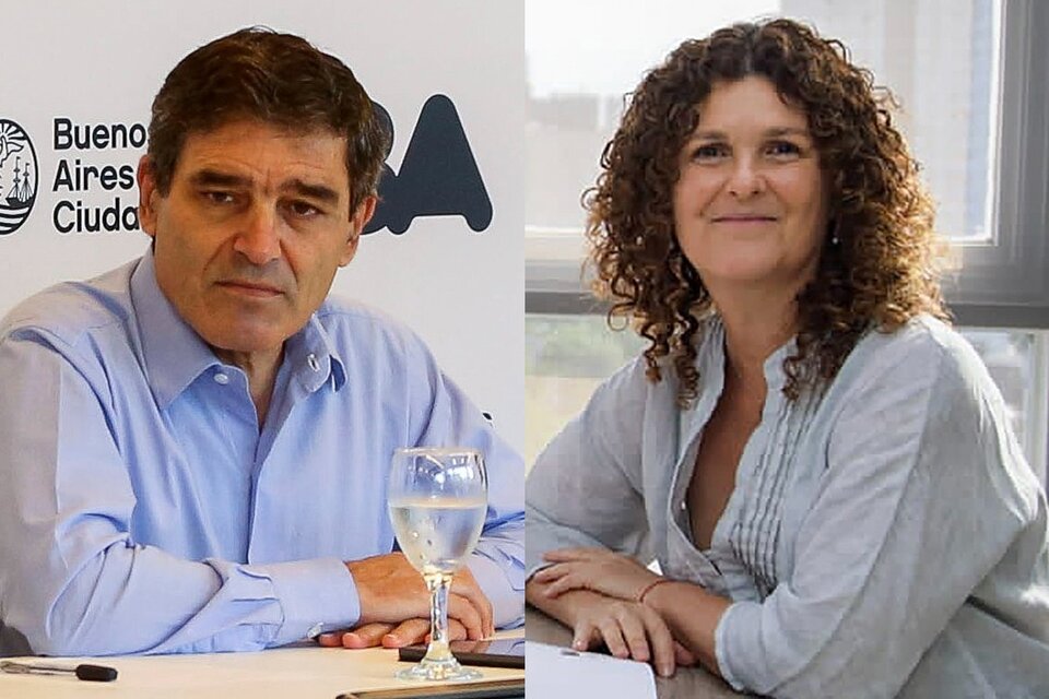 Fernán Quirós y Gabriela Ricardés, ministros de Jorge Macri. 