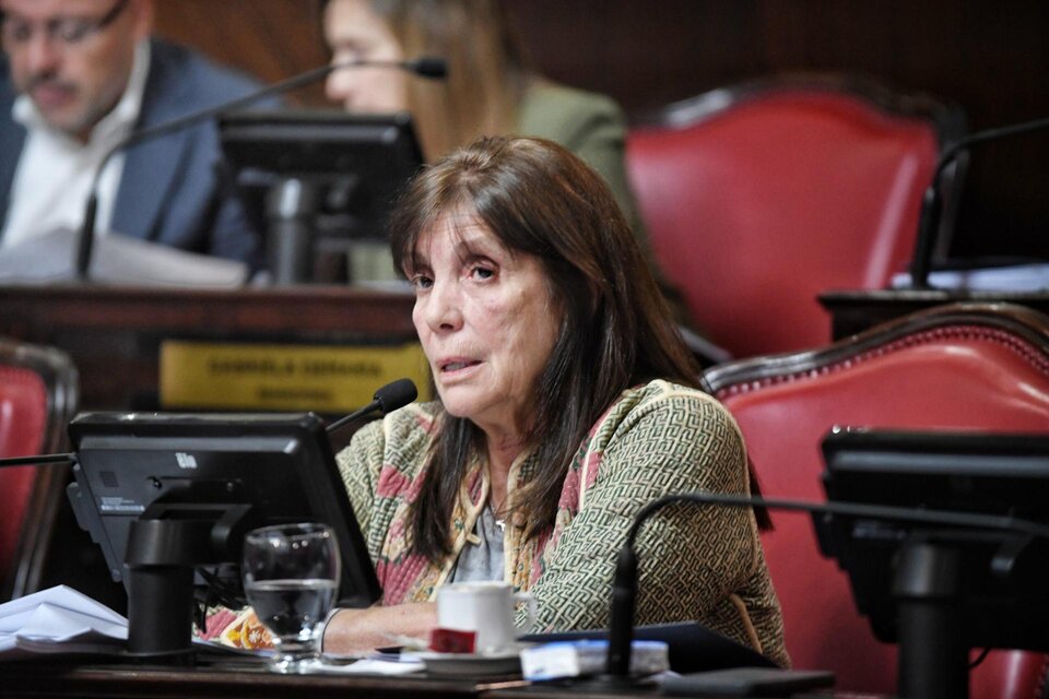 Teresa García, presidenta del bloque de senadores bonaerenses del FdT