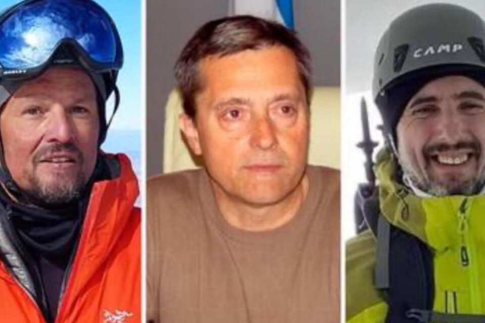 Chile confirmó la muerte de Ignacio Lucero, Raúl Espir y Sergio Berardo, los andinistas argentinos desaparecidos. (Fuente: Télam)