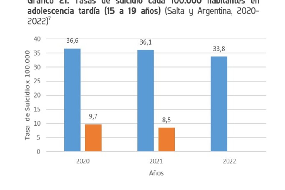Salta tiene una de las tasas más altas de suicidio adolescente en Argentina
