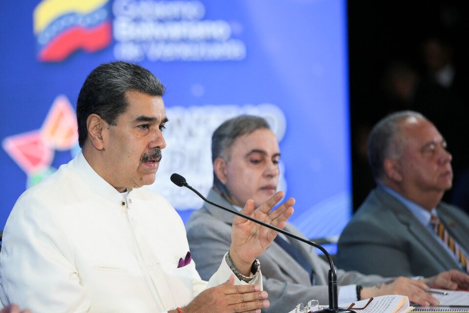 El presidente Nicolás Maduro en el Palacio de Miraflores. (Fuente: AFP)