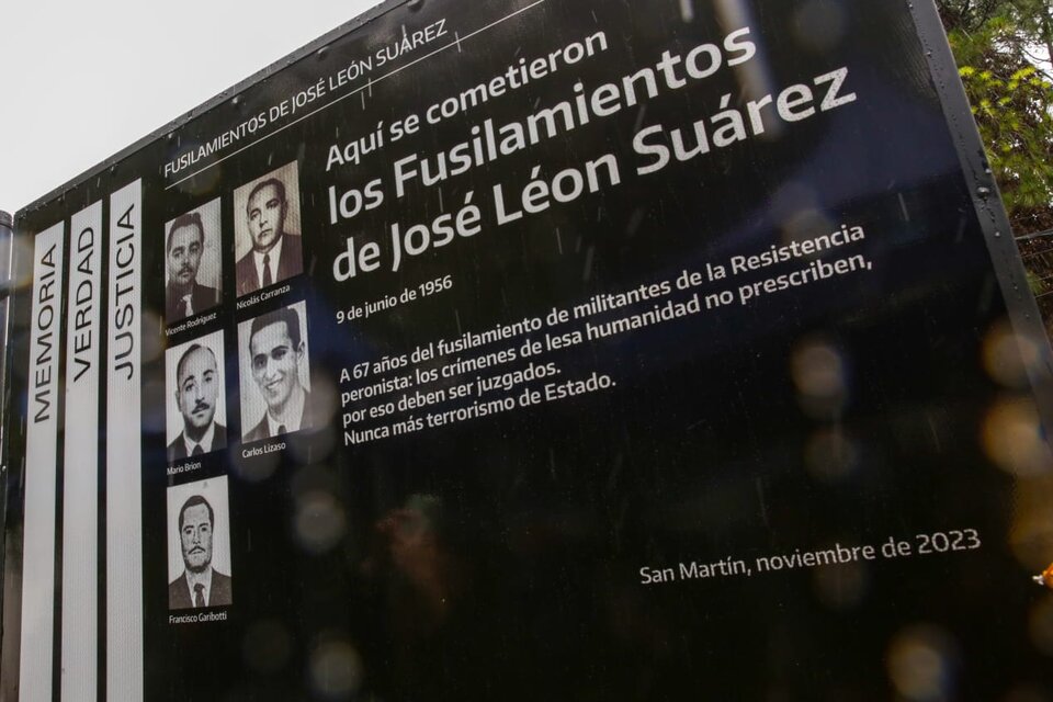 El basural de José León Suárez quedó señalizado este miércoles. 