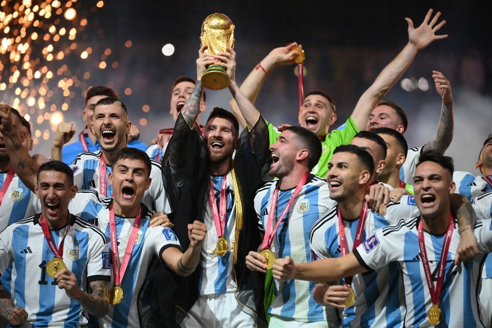 Lionel Messi cumplió en Qatar su sueño y el de todos los argentinos. (Fuente: AFP)