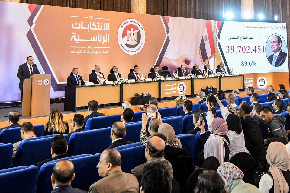 Al Sisi sacó el 86 por ciento de los votos (Fuente: AFP)