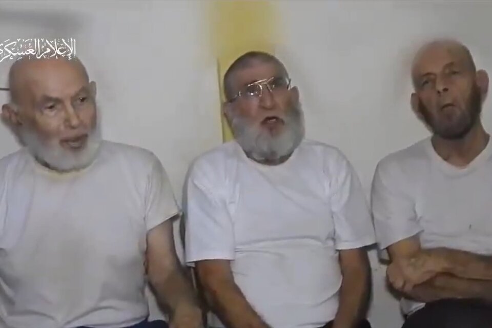 Hamas publicó un video de rehenes israelíes ancianos: "estamos sufriendo mucho, en condiciones muy duras". (Imagen: captura de pantalla)