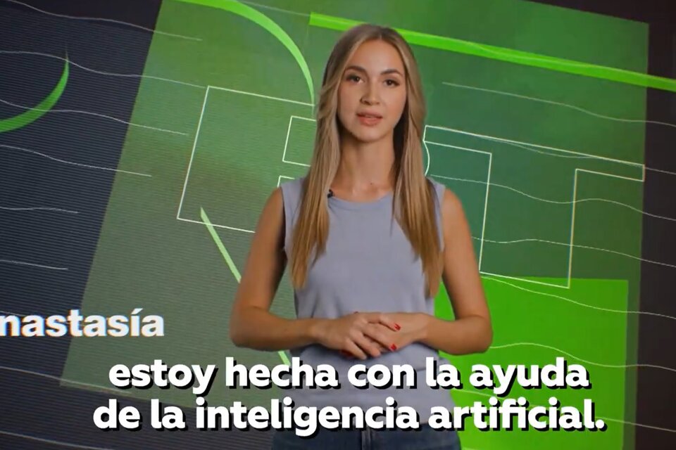 Las redes sociales de RT en Español presentaron a Anastasía, hecha con IA.