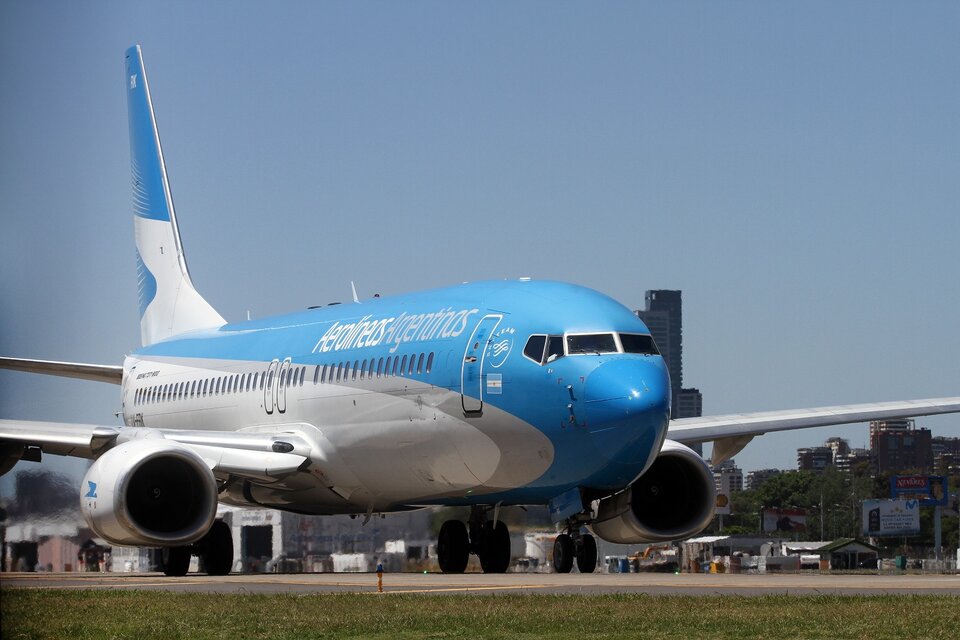 Aerolíneas Argentinas, primera en la fila de Milei de empresas a privatizar. (Fuente: Carolina Camps)
