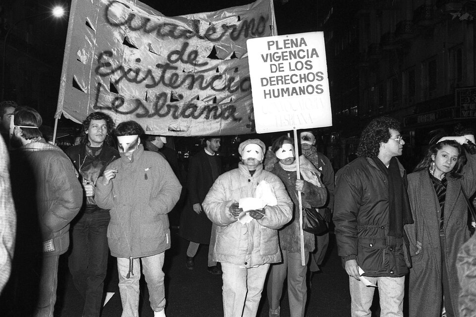 Primera Marcha del Orgullo de Buenos Aires, 1992 (Fuente: Télam)