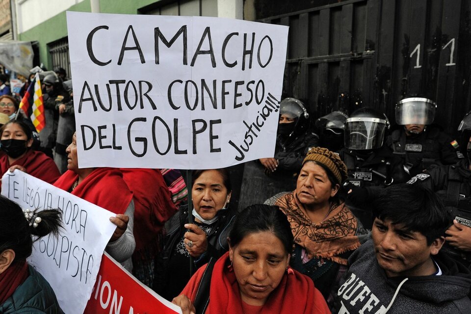 La Fiscalía de Bolivia acusó a Áñez y Camacho por el golpe a Evo Morales (Fuente: AFP)