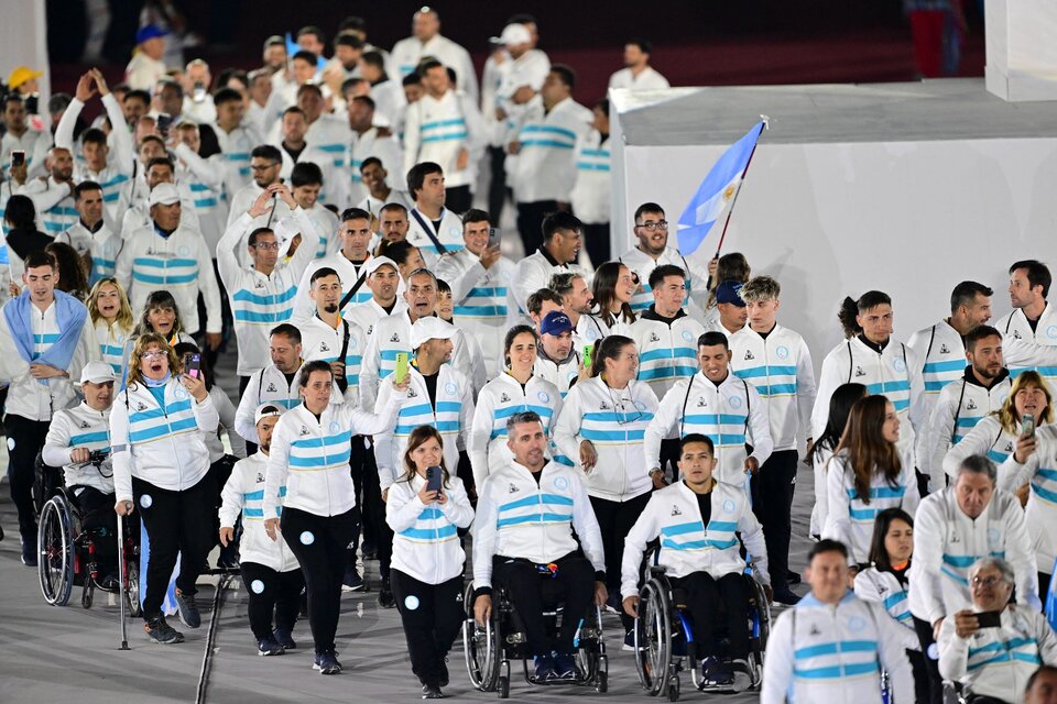 La delegación Argentina en los Parapanamericanos (Fuente: AFP)