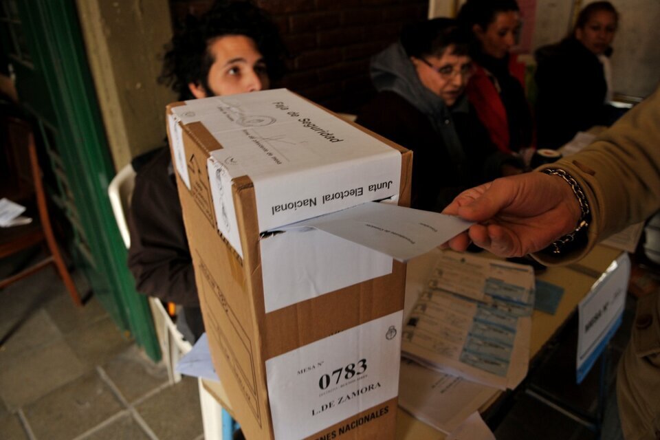 El paquete de medidas para reformar el sistema electoral está incluido en la ley ómnibus.  (Fuente: Sandra Cartasso)
