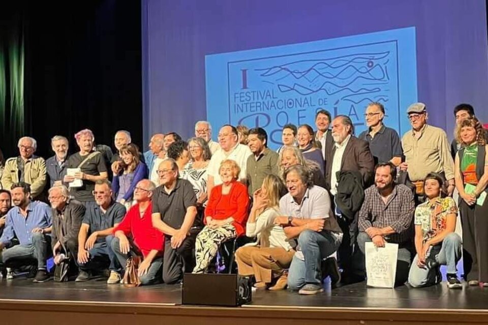 Poetas en el Primer Festival Internacional de Poesía de Salta 2023.