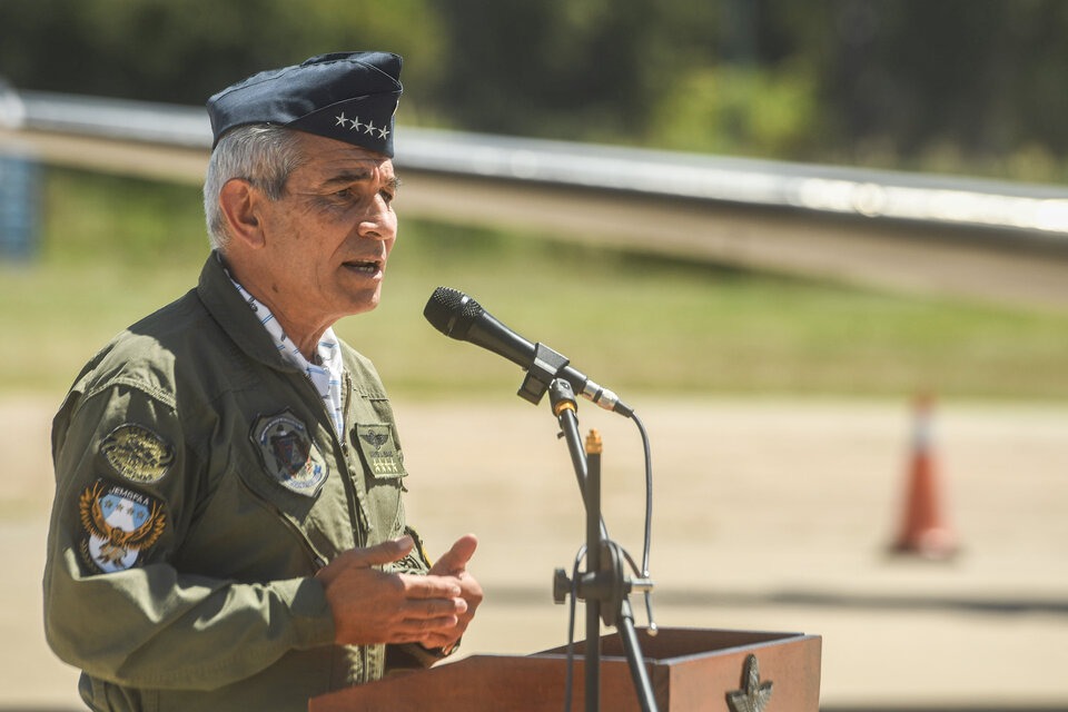 El nuevo Jefe del Estado Mayor Conjunto, brigadier general Xavier Julián Isaac. (Fuente: Télam)