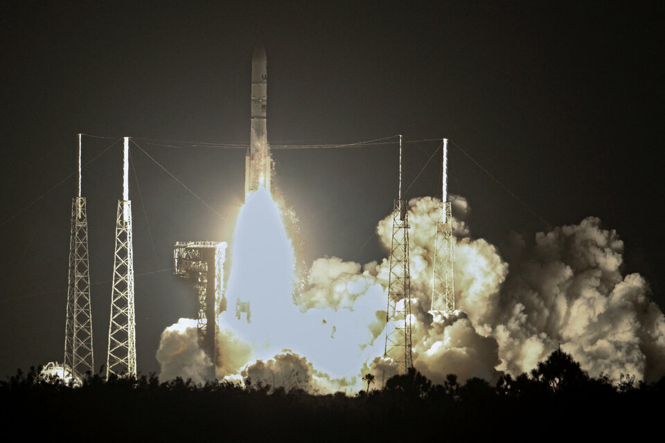 Este lunes, el cohete Vulcan Centaur había despegado con éxito desde la estación espacial de Cabo Cañaveral, en Florida. (Fuente: AFP)