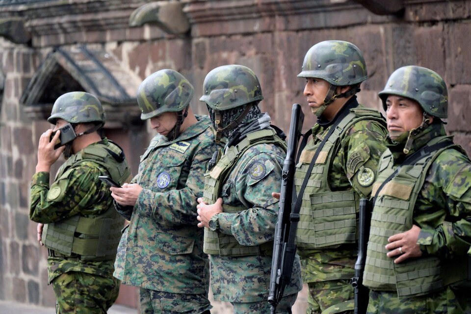 Las calles de Ecuador militarizadas (Fuente: AFP)