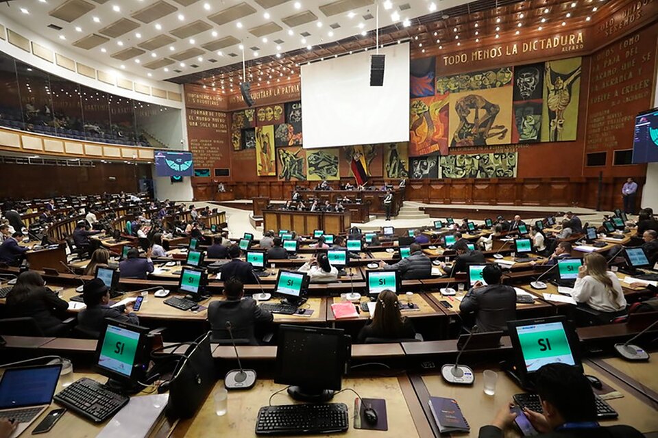 La Asamblea dio un espaldarazo a Noboa en su lucha contra la violencia narco. (Fuente: @AsambleaEcuador)