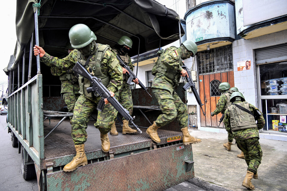 Ecuador militarizado ante las mafias. (Fuente: AFP)