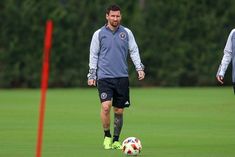 Messi sigue entrenando en Miami (Fuente: AFP)