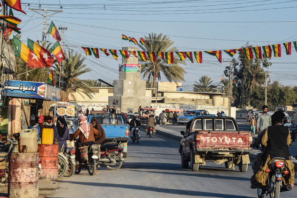 La provincia pakistaní de Balochistán, bombardeada por Irán.  (Fuente: AFP)