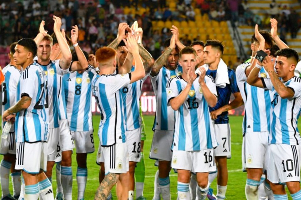 La selección argentina Sub-23 empató 1 a 1 ante Paraguay en su debut en el Preolímpico Sudamericano 2024. (Fuente: @Argentina)