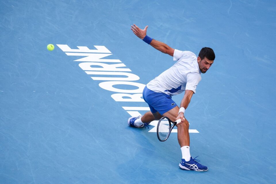 Novak Djokovic cedió tres sets en lo que va del Abierto de Australia (Fuente: AFP)