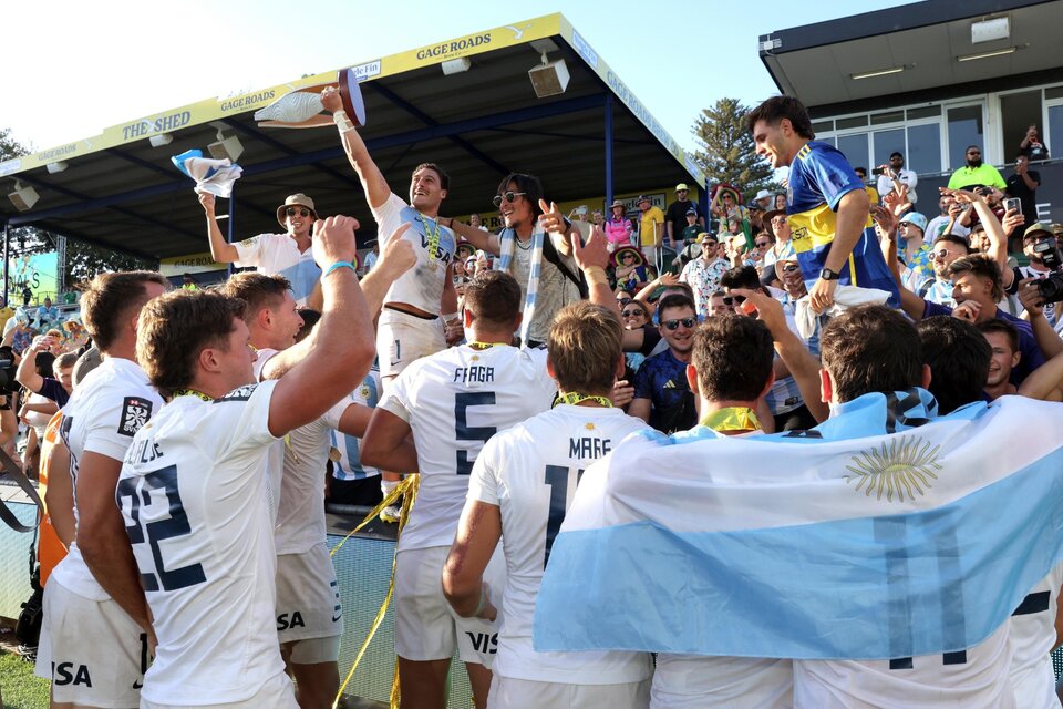 Rugby: Los Pumas 7s se consagran campeones en el Seven de Australia (Fuente: EFE)