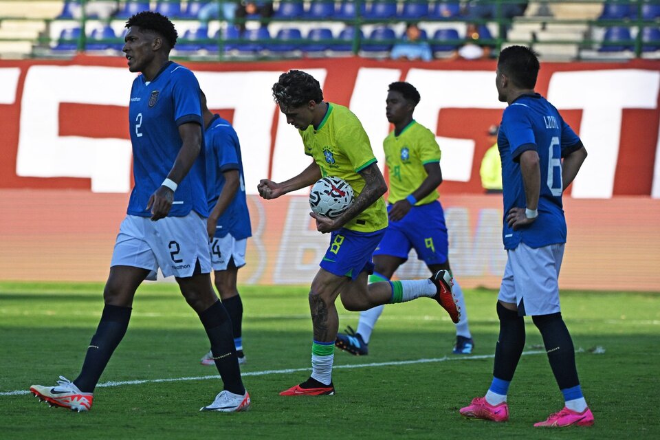 Preolímpico Sub-23: Brasil superó a Ecuador y pasó al cuadrangular (Fuente: AFP)