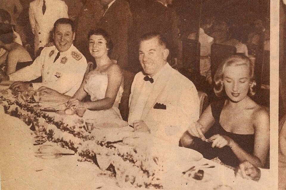 Mirtha Legrand con Juan Perón, en la única imagen que se conoce de ambos juntos. 