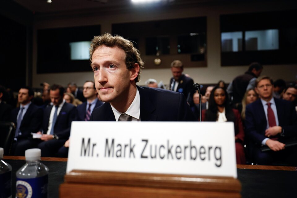 Mark Zuckerberg, CEO de Meta, en el Senado  (Fuente: EFE)