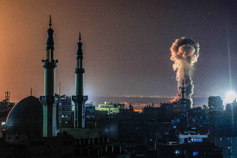La ciudad de Rafah, sur de Gaza, el nuevo objetivo de Israel. (Fuente: AFP)