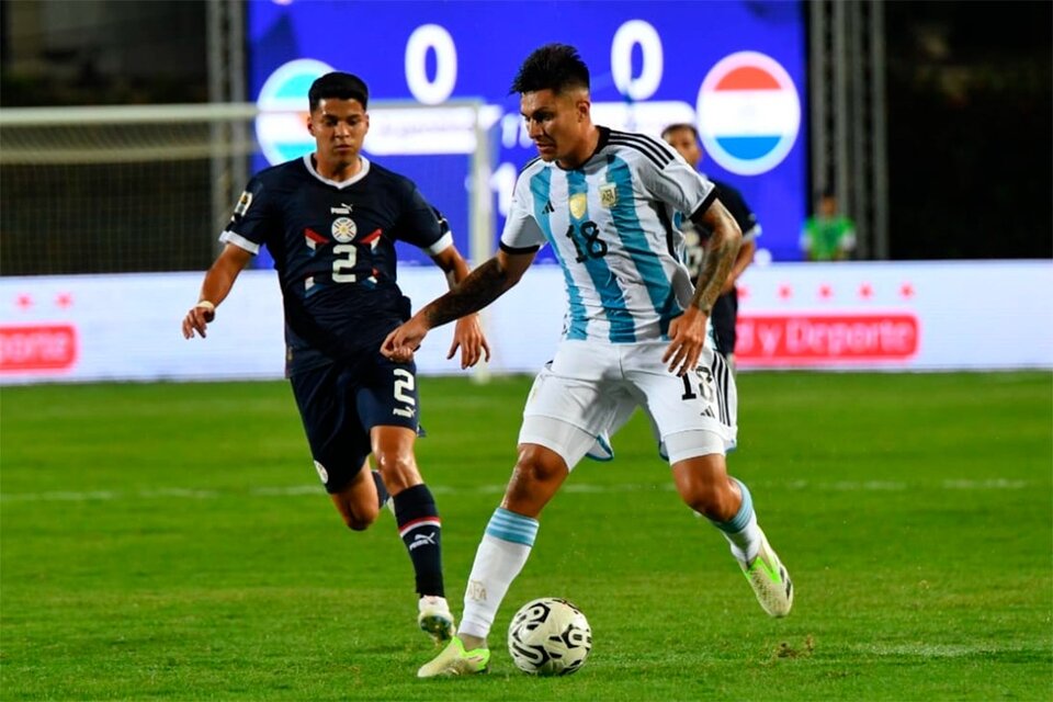 Argentina logró un agónico empate en su debut ante Paraguay (Fuente: Prensa AFA)