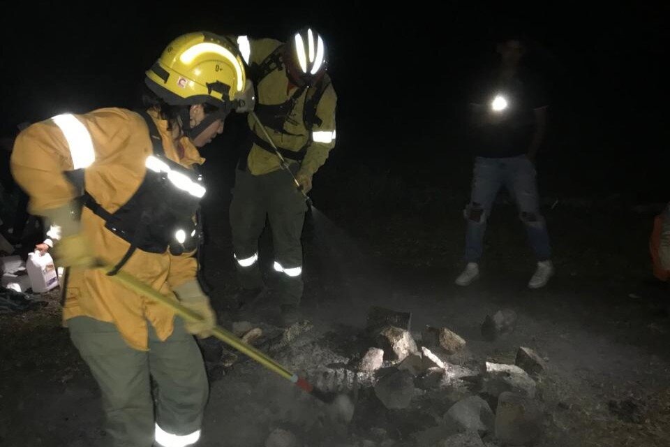 Iniciaron un fogón en una zona no habilitada del Parque Nacional Lanín y fueron multados. (Imagen: Instagram/@pnlanin)