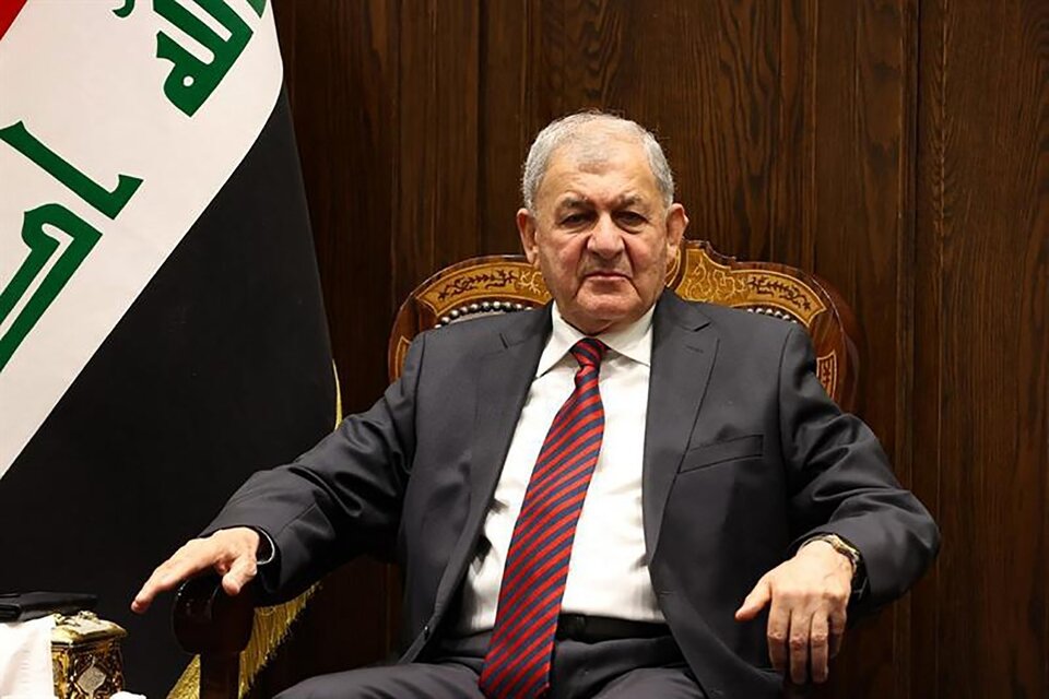El Presidente de Irak, Abdul Rashid, en tensión con EE.UU.  (Fuente: AFP)