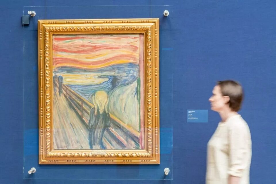 "El Grito", de Edvard Munch, expuesto en el Museo Nacional de Noruega  (Fuente: AFP)