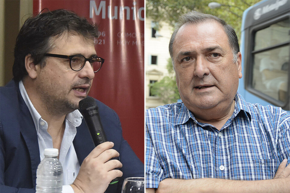 Sebastián Chale, secretario de Gobierno, y Antonio Ratner, de los Municipales.