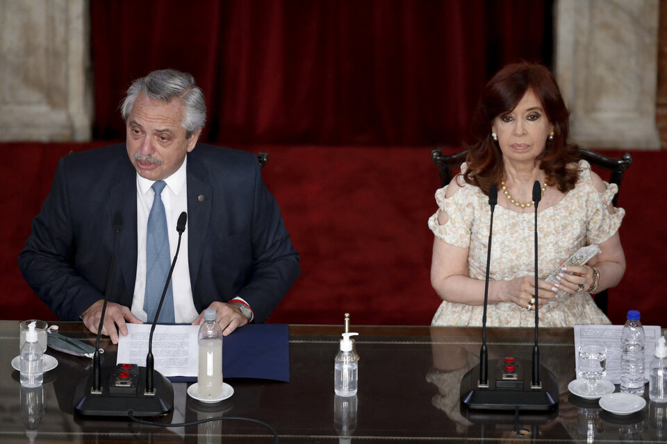 Cristina Kirchner habló del \'incumplimiento del contrato electoral\' del Frente de Todos