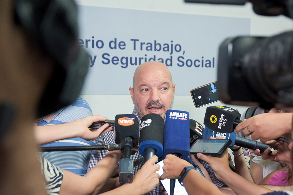 Rodrigo Alonso, secretario general de Amsafe. (Fuente: Prensa Amsafe)