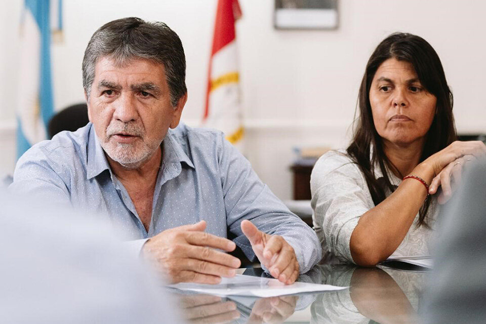 Noni Monzón y Andrea Paz, secretario general y secretaria adjunta de FESTRAM.