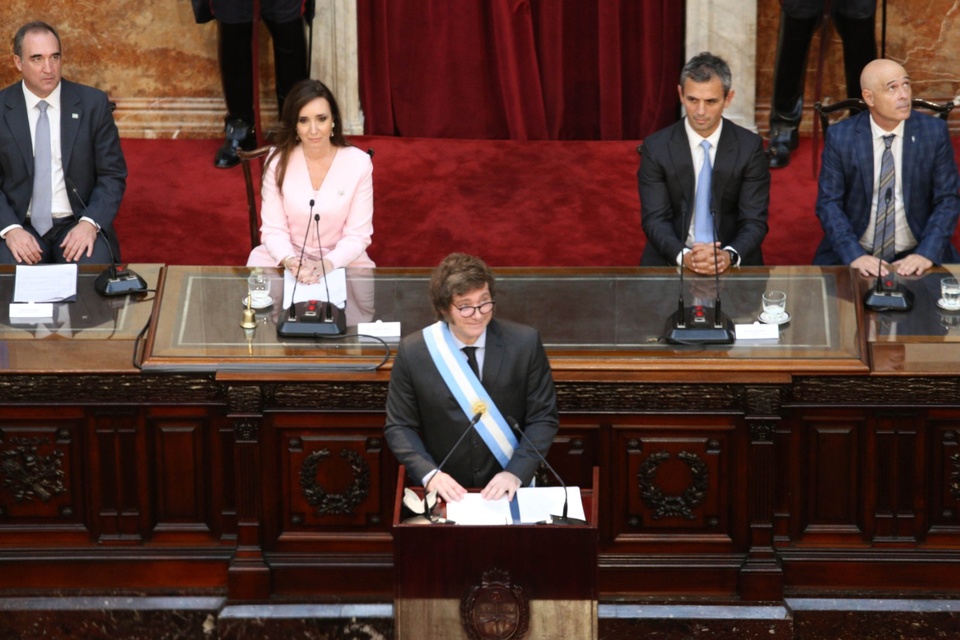 Javier Milei y las facultades delegadas (Fuente: NA)