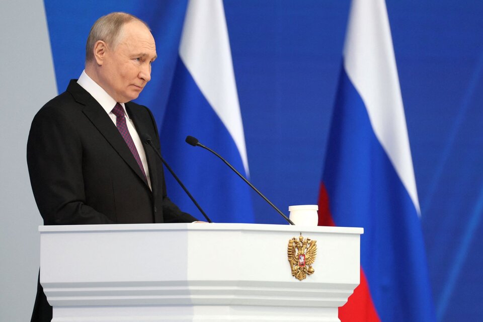 Vladimir Putin enfrenta una campaña sin rivales. (Fuente: AFP)