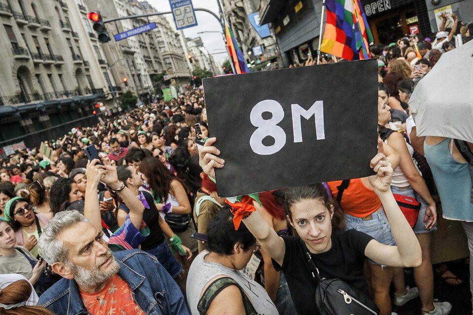 8M en Argentina por el Día de la Mujer 2024: las imágenes que dejó la marcha (Fuente: Leandro Teysseire)