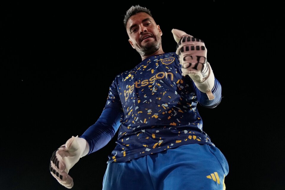 Chiquito Romero atajó en los nueve partidos de Boca este año: siete goles en contra (Fuente: Foto Prensa Boca)
