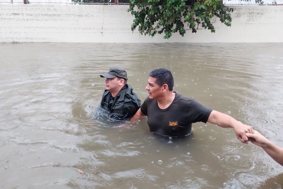 Corrientes, donde la semana pasada hubo importantes inundaciones, otra vez bajo alerta meteorológica. (Fuente: Télam)