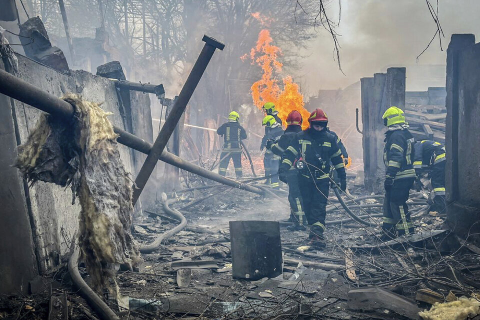 Odesa bajo fuego ruso. (Fuente: AFP)