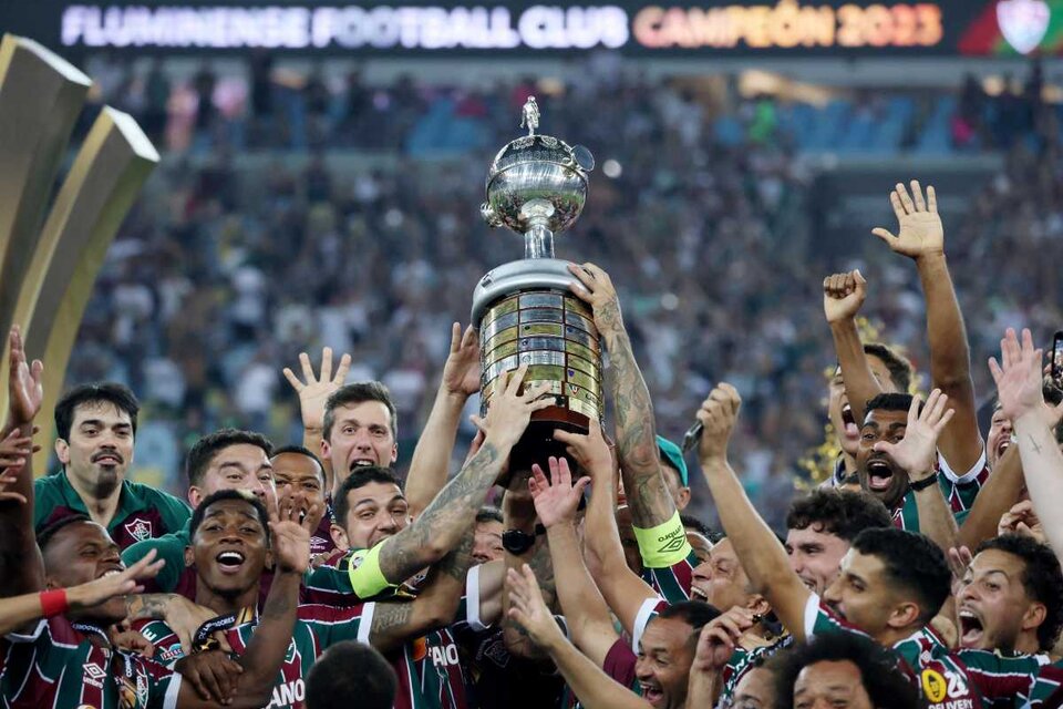 Fluminense, de Brasil, el actual campeón de la Copa Libertadores. (Fuente: NA)