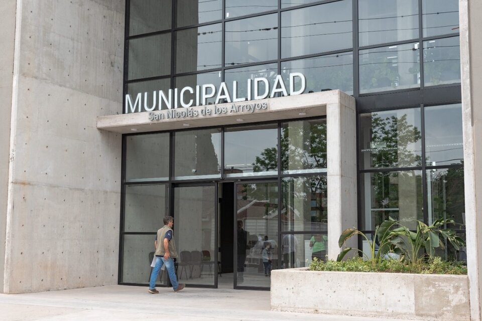 La Municipalidad de San Nicolás fue allanada ayer. 